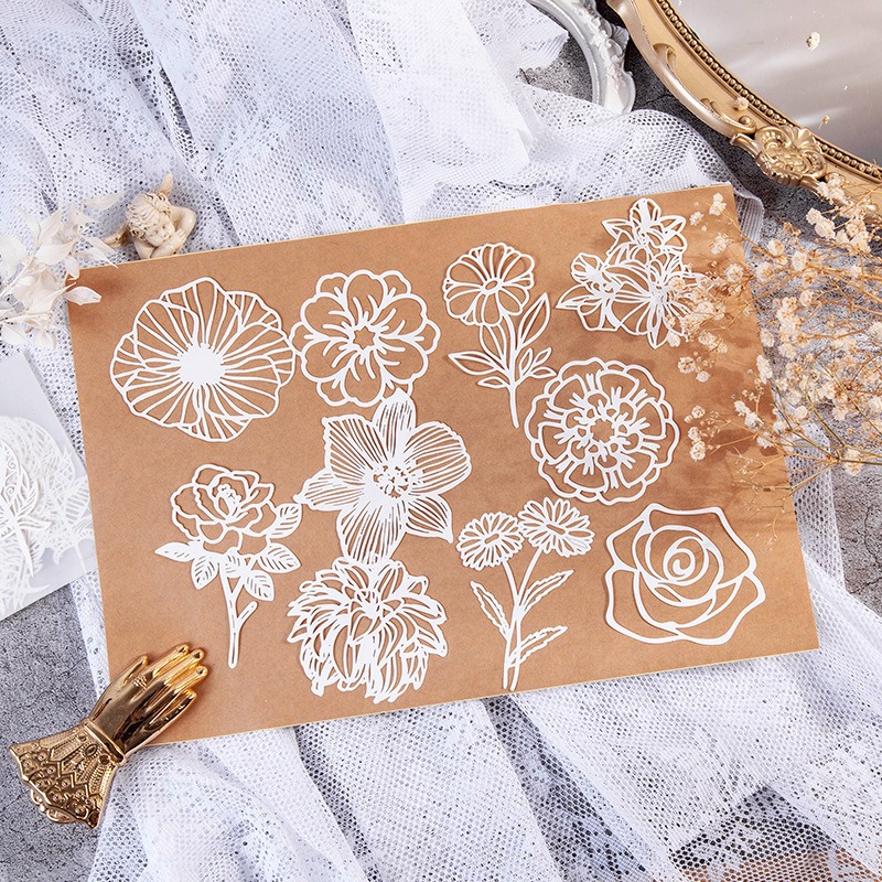 Art Craft Hobbies - Vintage Aesthetic White Lace Paper for
