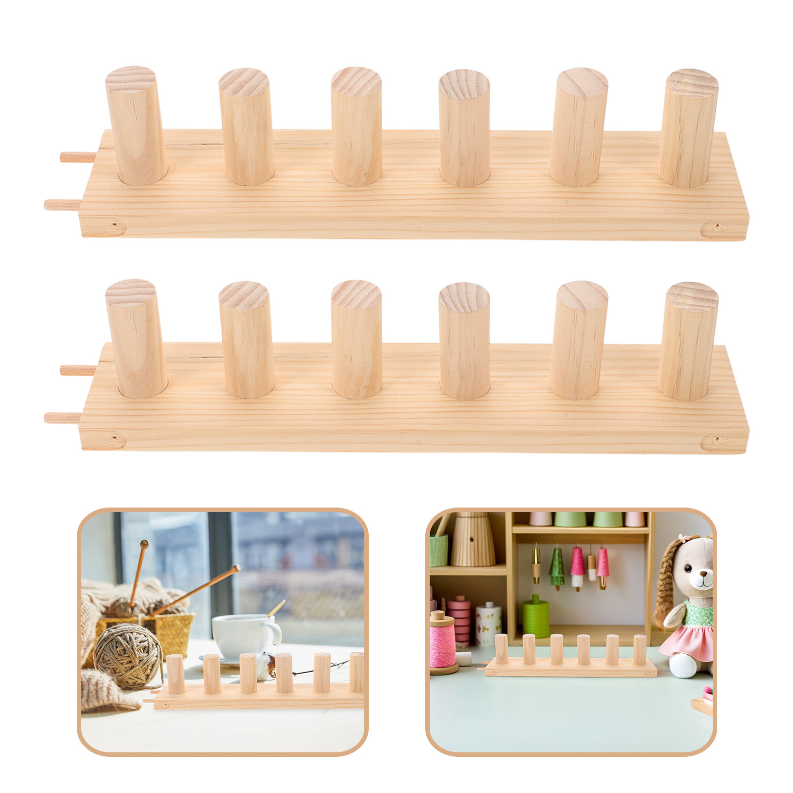 Loom Weaving Frame - Wooden Knitting Loom Weaving Frame for