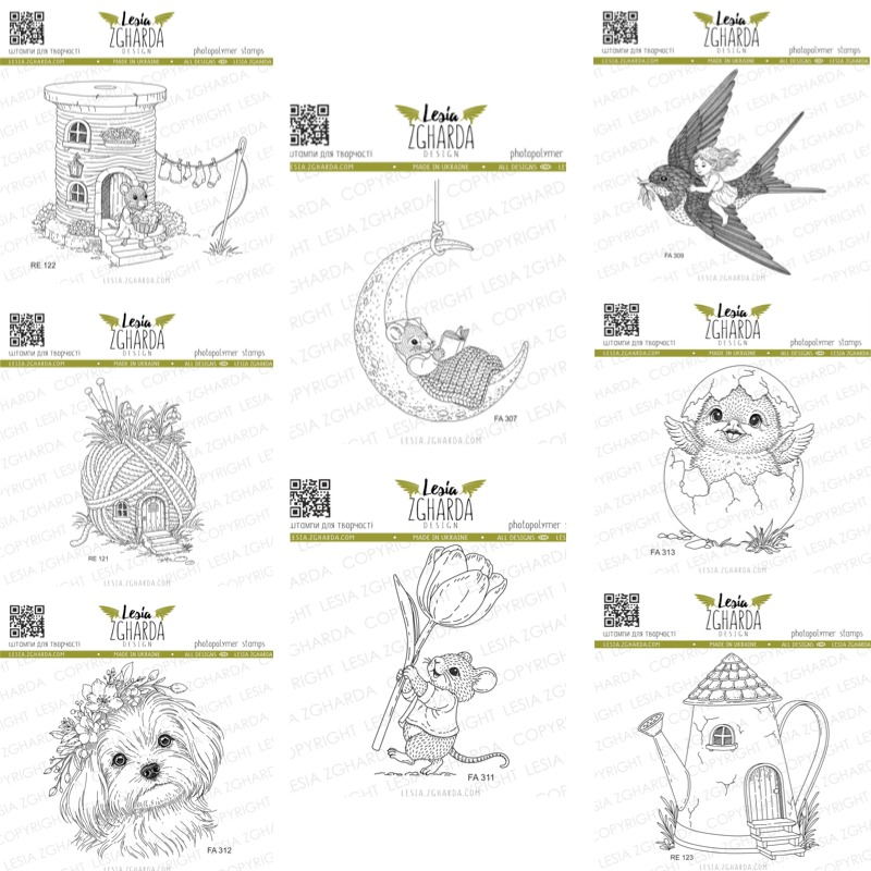 Art Craft Umbrella - Spring Art Bouquet Clear Silicone Stamps