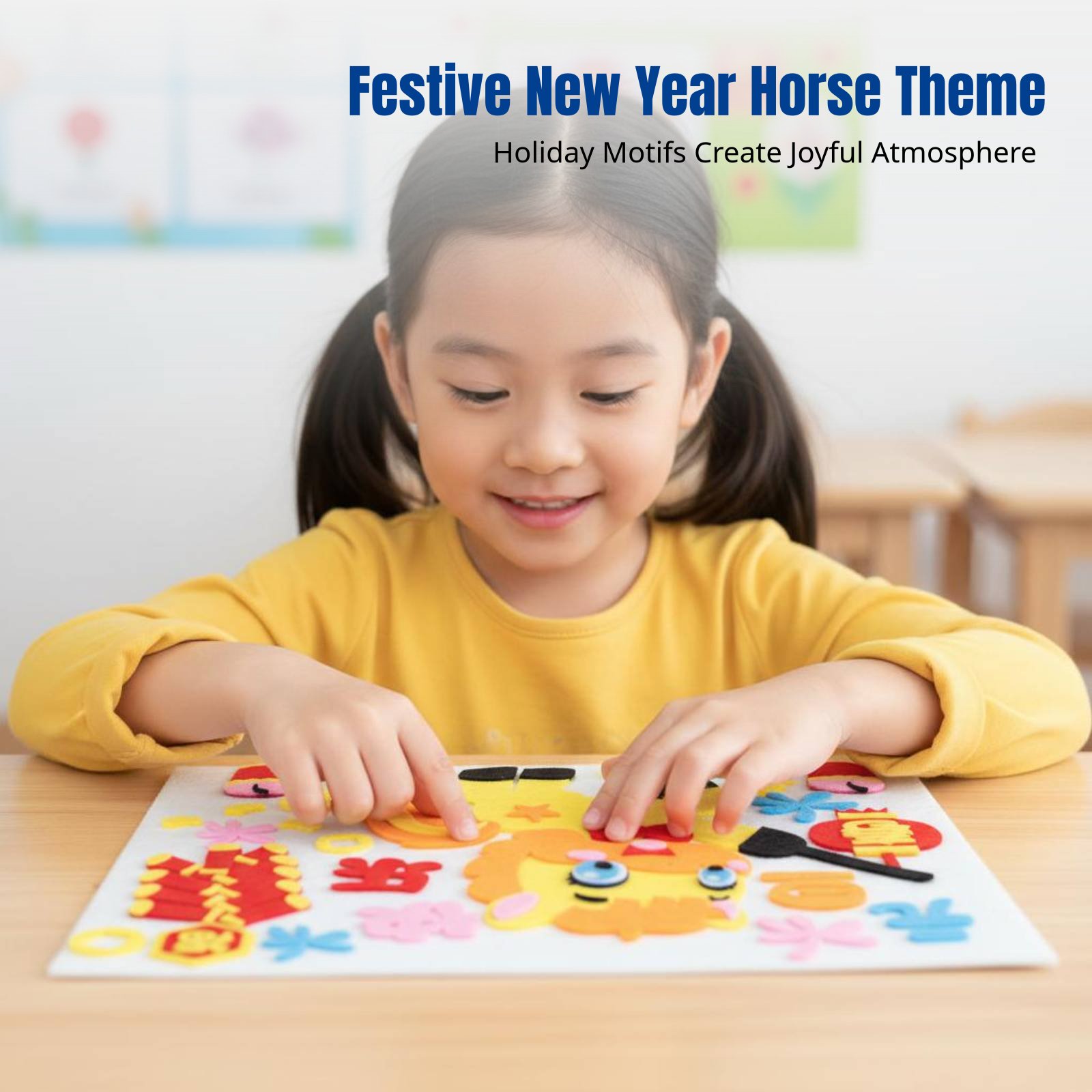 Art Craft Kindergarten - 2026 New Year DIY Fabric Art