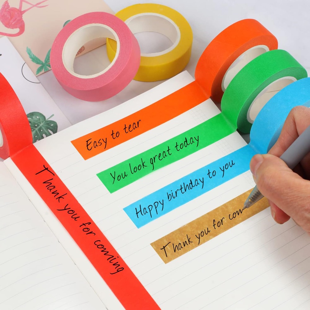 School Of Art X Craft - 12 Rolls Colored Masking Tape 1.7cm