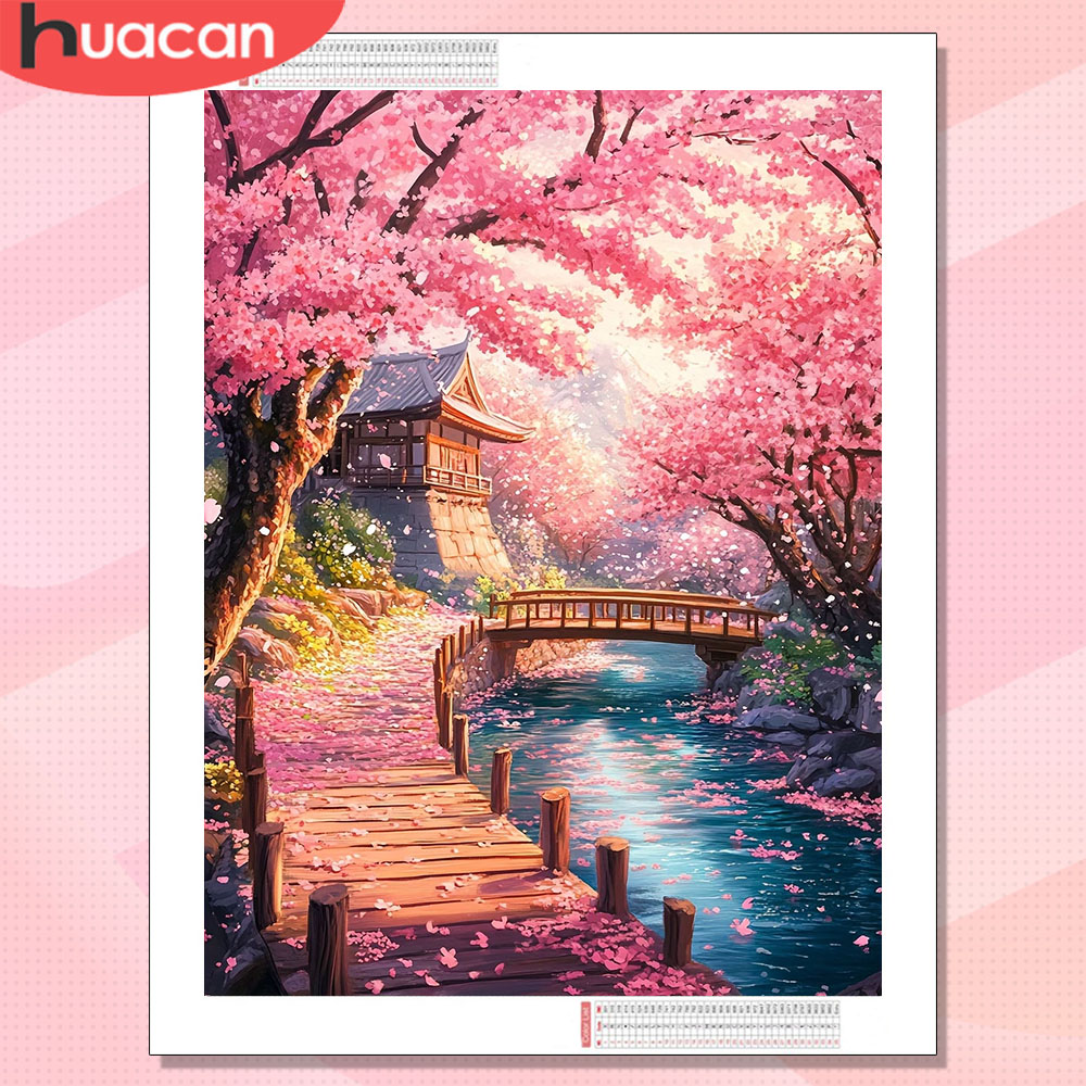 Art Craft Hobbies - HUACAN Diamond Art House Landscape Hobby
