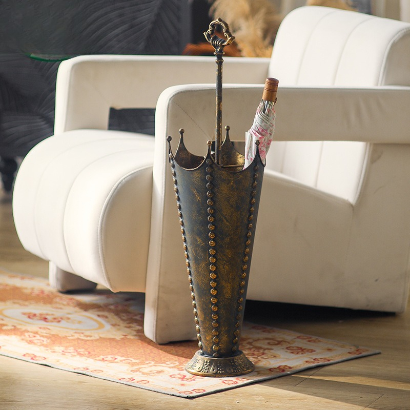Art Craft Umbrella - American Retro Entryway Umbrella Storage Bucket