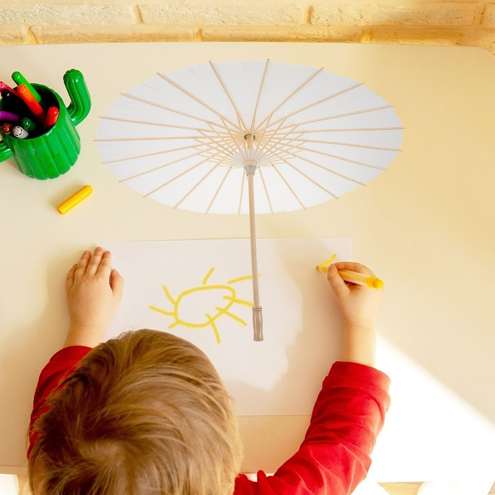 Art Craft Umbrella - DIY Paper Umbrella Crafts Graffiti Painting