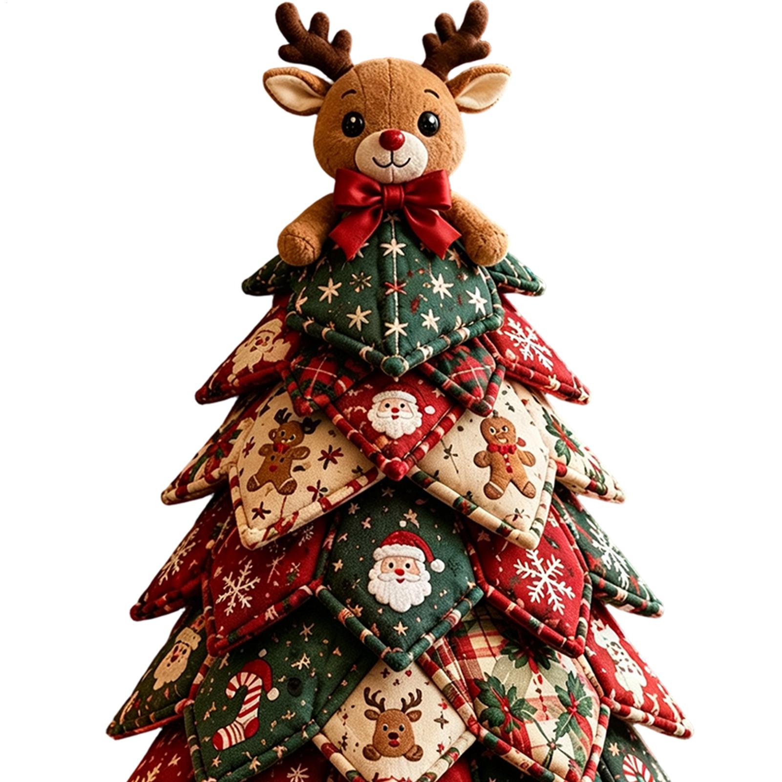 Craft Art Set - Christmas Quilted Fabric Tree Kit 3D