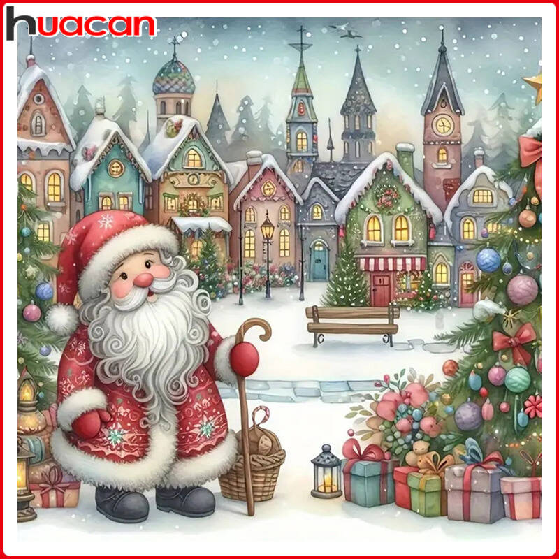 Art Craft Winter - Huacan DIY 5D Diamond Painting Castle