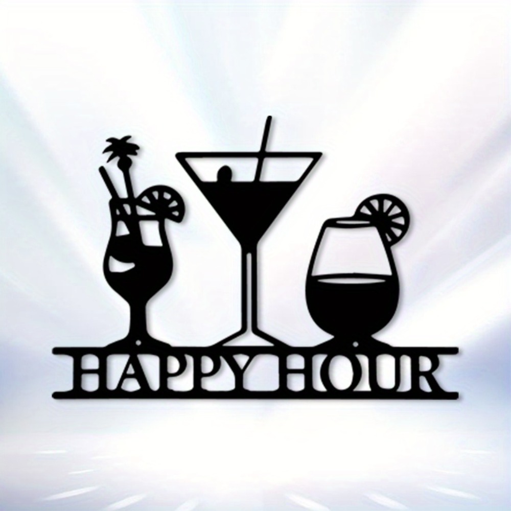 Art Craft Bar - CIFBUY Metal Wall Art Vintage Cocktail