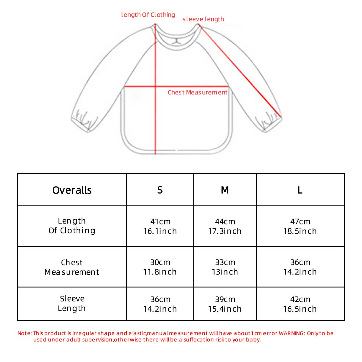 Kids Baby Long Sleeved PU Bibs - Art Craft Kindergarten recension och pris