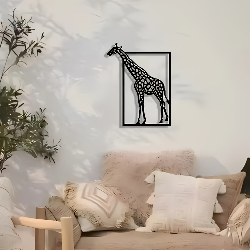 Abstract giraffe metal wall ar - Art Craft Bar recension och pris