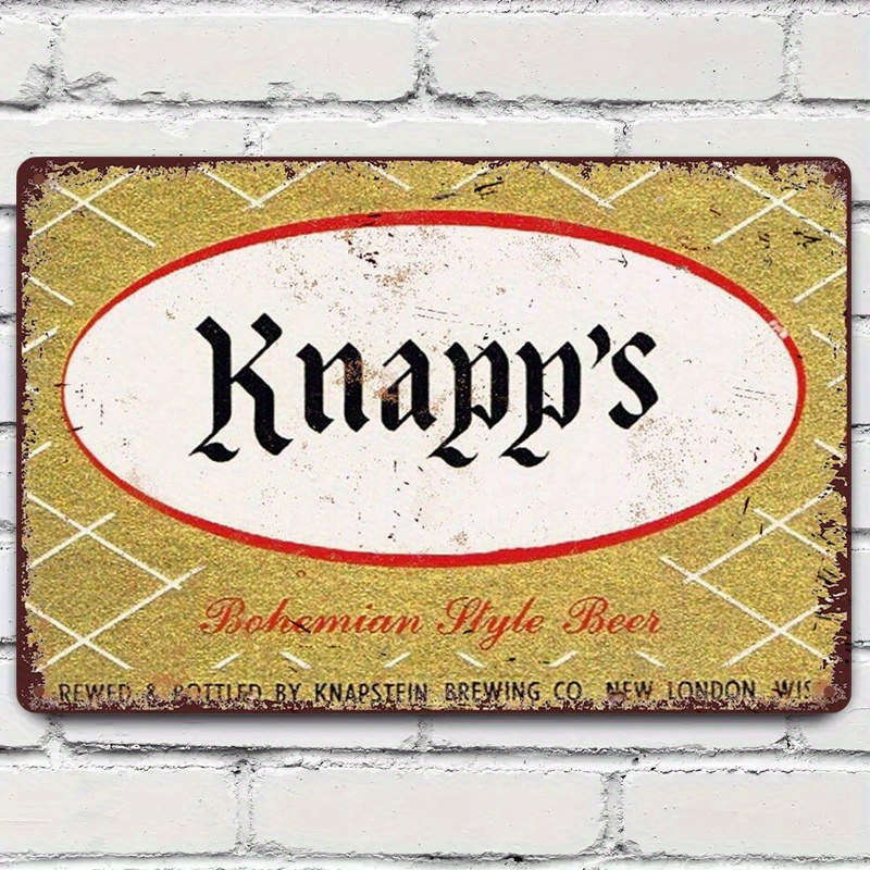 Knapp'S Vintage Metal Tin Sign - Art Craft Bar recension och pris