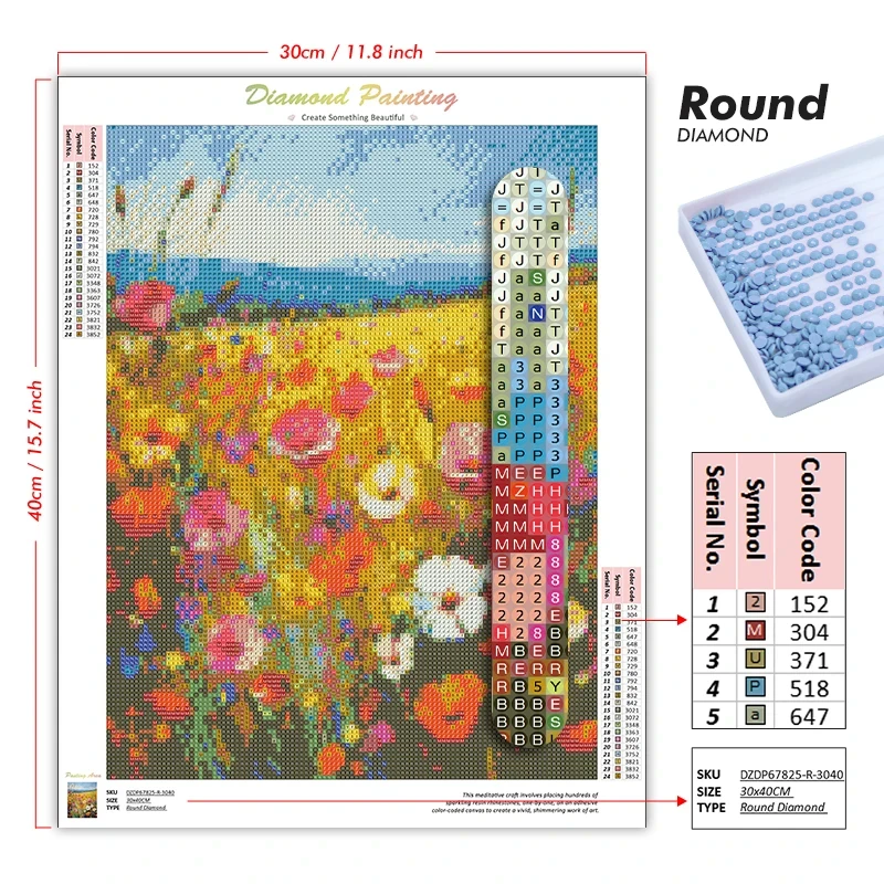 Frameless Diamond Painting Kit - Art Craft Bar recension och pris