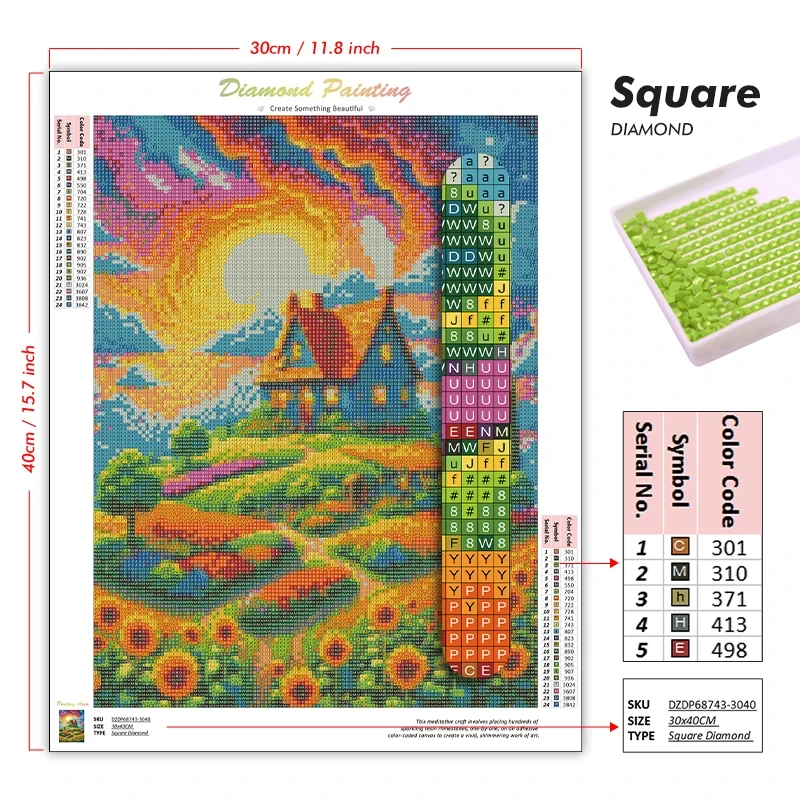 Frameless Diamond Painting Kit - Art Craft Bar recension och pris