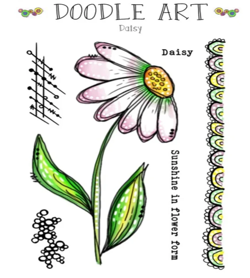 2026 New A6 Doodle Art Stamps  - Art Craft Umbrella recension och pris