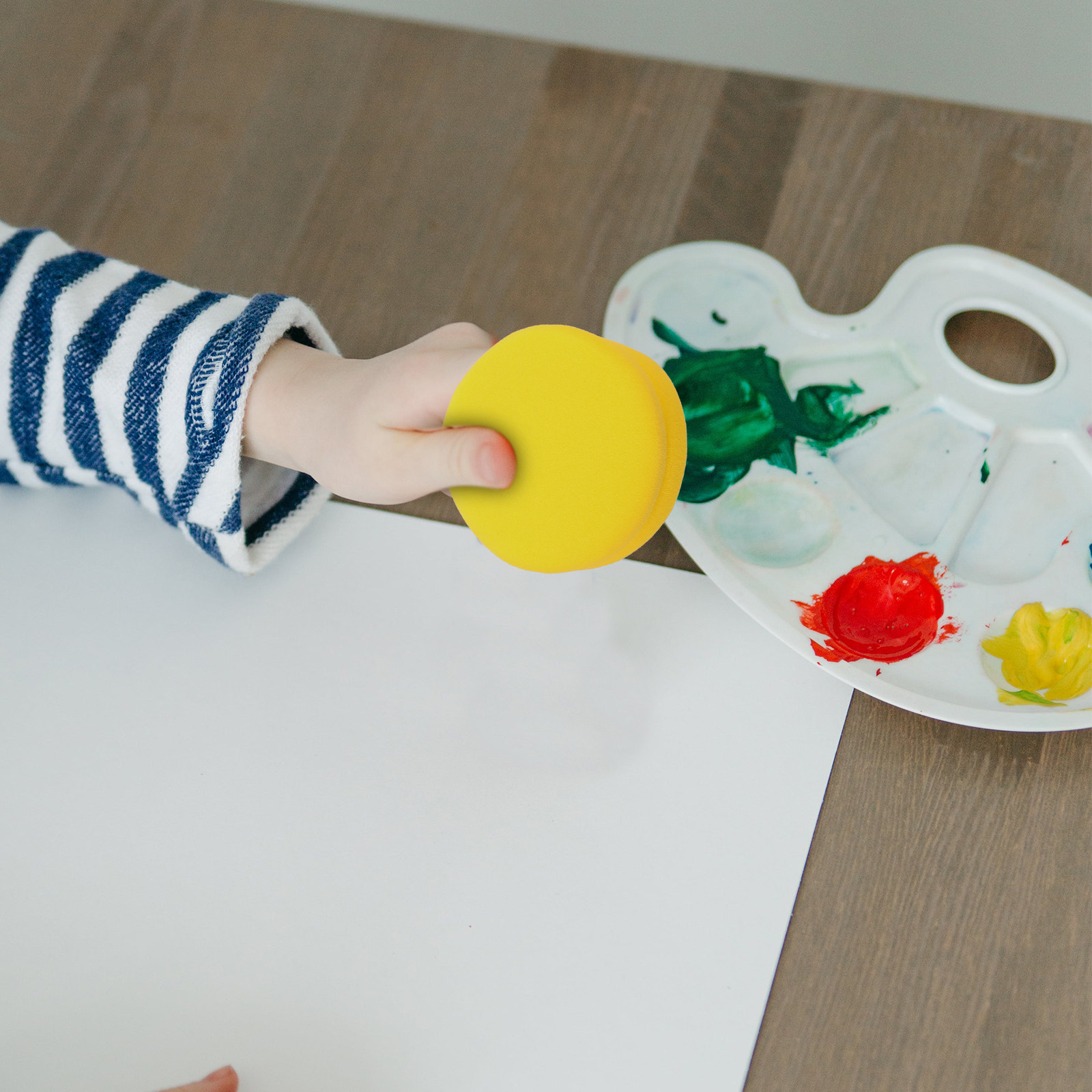 2Pcs Painting Sponge Round DIY - Art Craft Kindergarten recension och pris