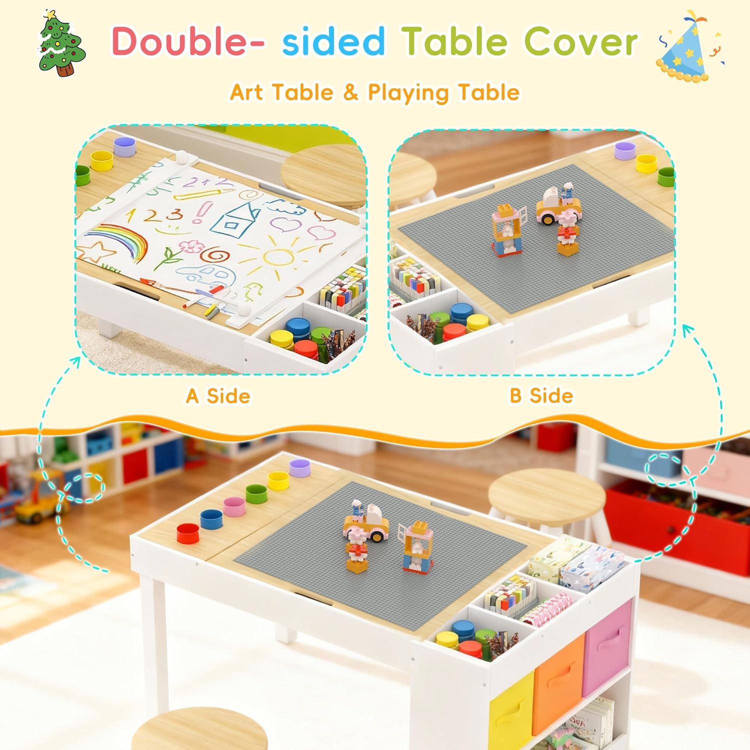 Kids Art Table and 2 Chairs Se - School Of Art X Craft recension och pris