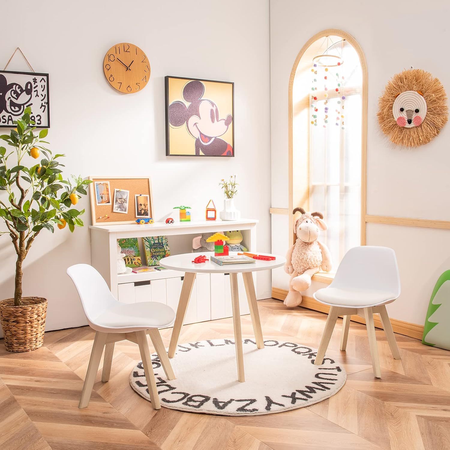 Kids Table & Chair Set 3 PCS W - Art Craft Activities For Preschoolers recension och pris