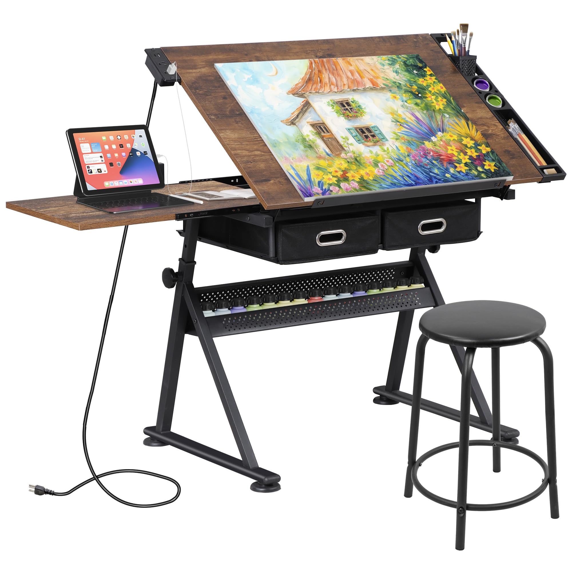 Adjustable Drafting Table with - Art Craft Usa recension och pris