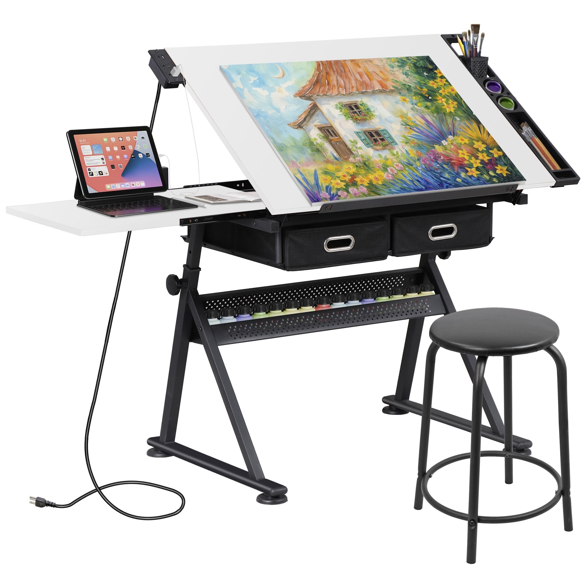 Adjustable Drafting Table with - Art Craft Usa recension och pris