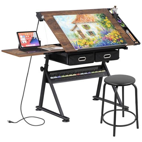 Adjustable Drafting Table with - Art Craft Usa recension och pris