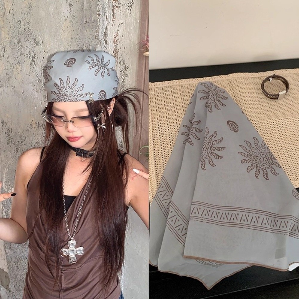 Retro Flower Square Headscarf  - Art And Craft Hair recension och pris