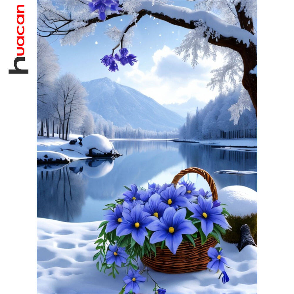 Huacan Diamond Painting Flower - Art Craft Winter recension och pris
