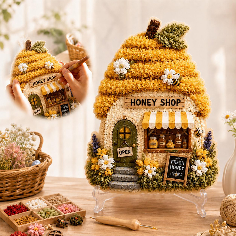 3D Mushroom House Poke Art DIY - Art Craft Usa recension och pris
