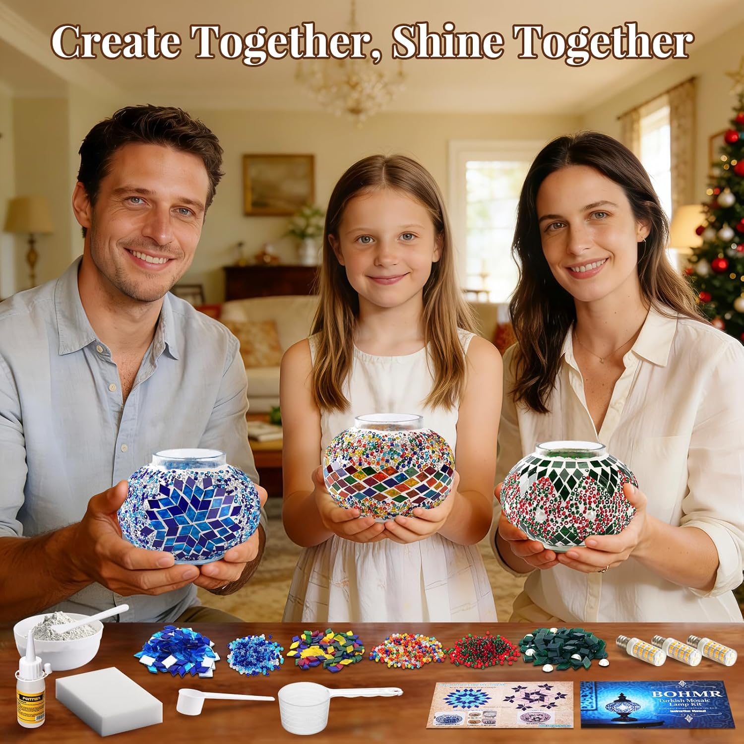 DIY 3 Globe Turkish Mosaic Lam - Art Craft Usa recension och pris