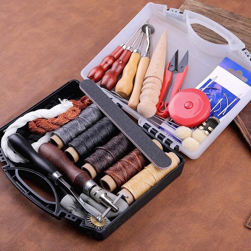DIY Leather Craft Hand Sewing  - Leather Tooling Kit recension och pris