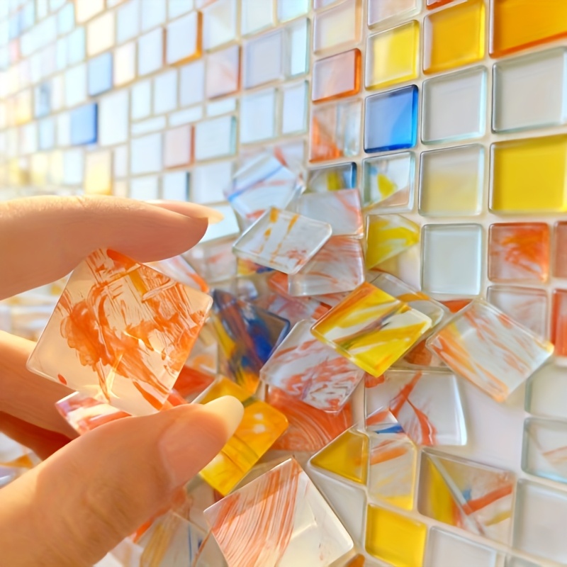 100g square mosaic hand-painte - Art Craft Bar recension och pris