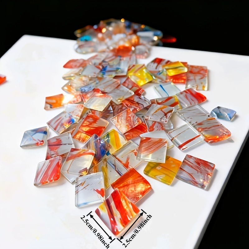 100g square mosaic hand-painte - Art Craft Bar recension och pris