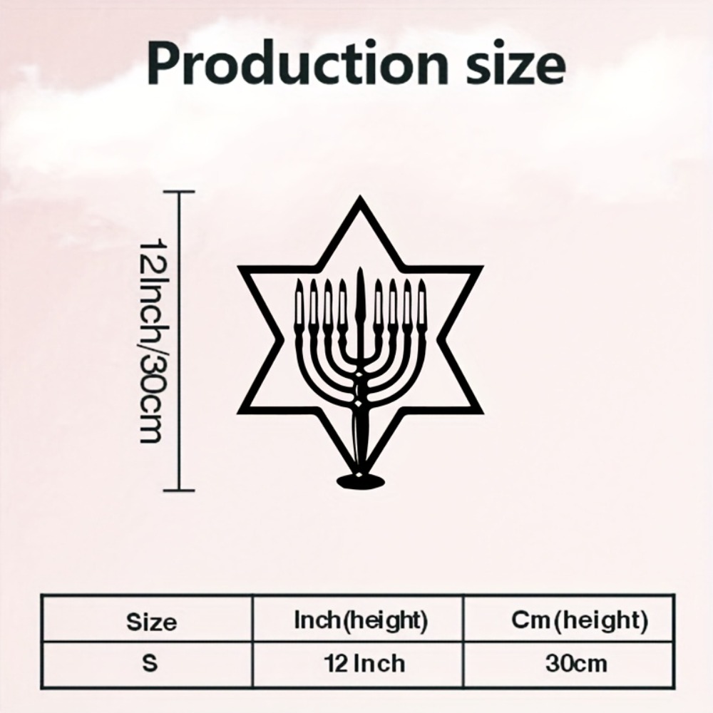 CIFBUY Metal Wall Art Menorah  - Art & Craft Photos recension och pris