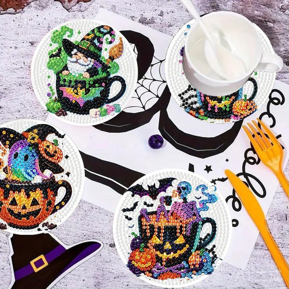 8PCS 5D Halloween Gnome Diamon - Craft Art Set recension och pris