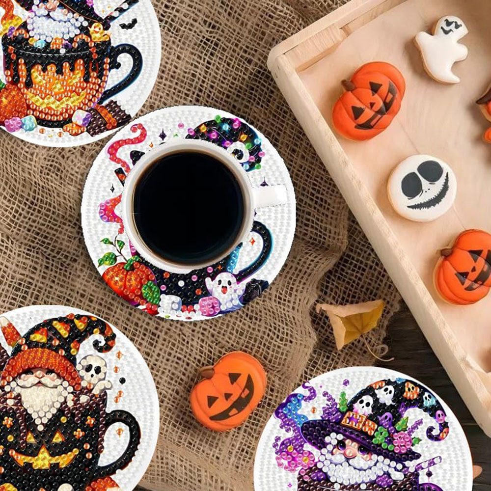 8PCS 5D Halloween Gnome Diamon - Craft Art Set recension och pris
