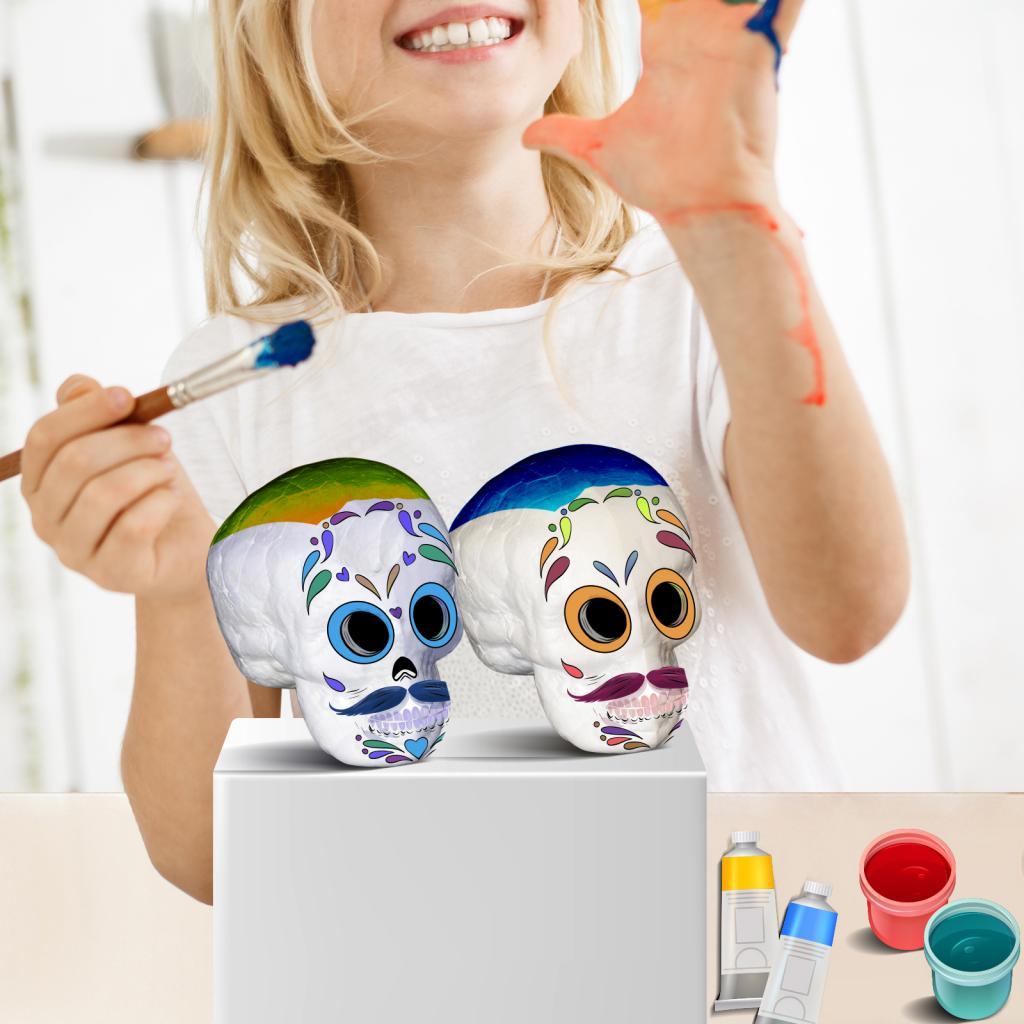 Moldable Craft Foam Skull Shap - Art Craft Kindergarten recension och pris