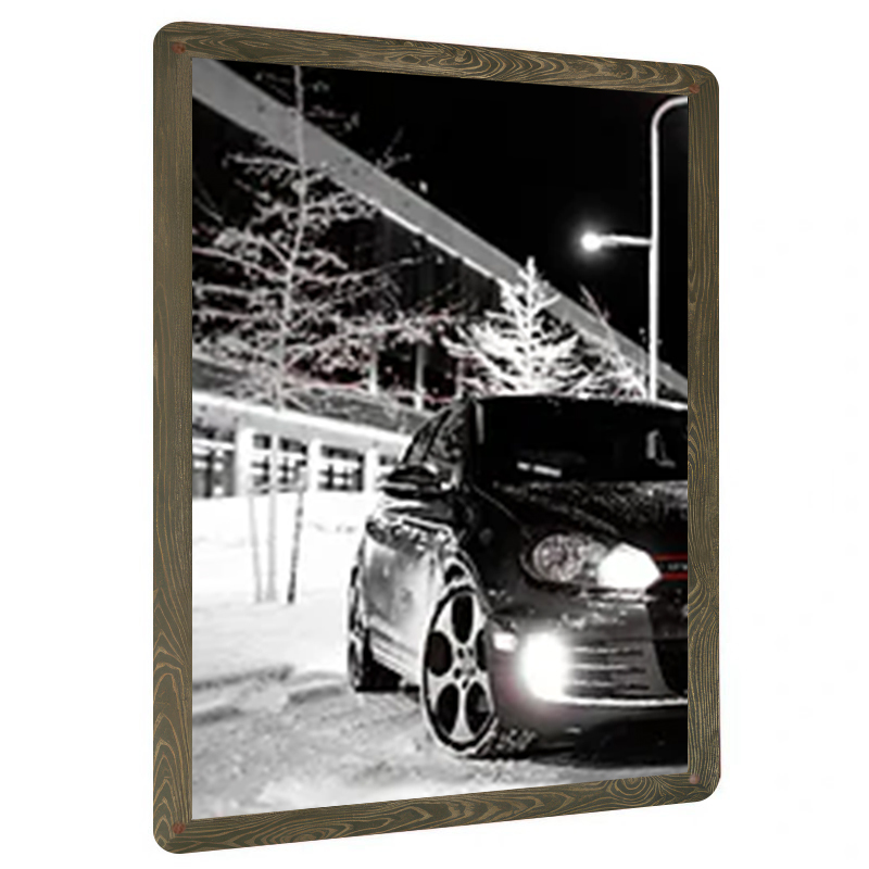 Winter Street Car Night View I - Art Craft Winter recension och pris