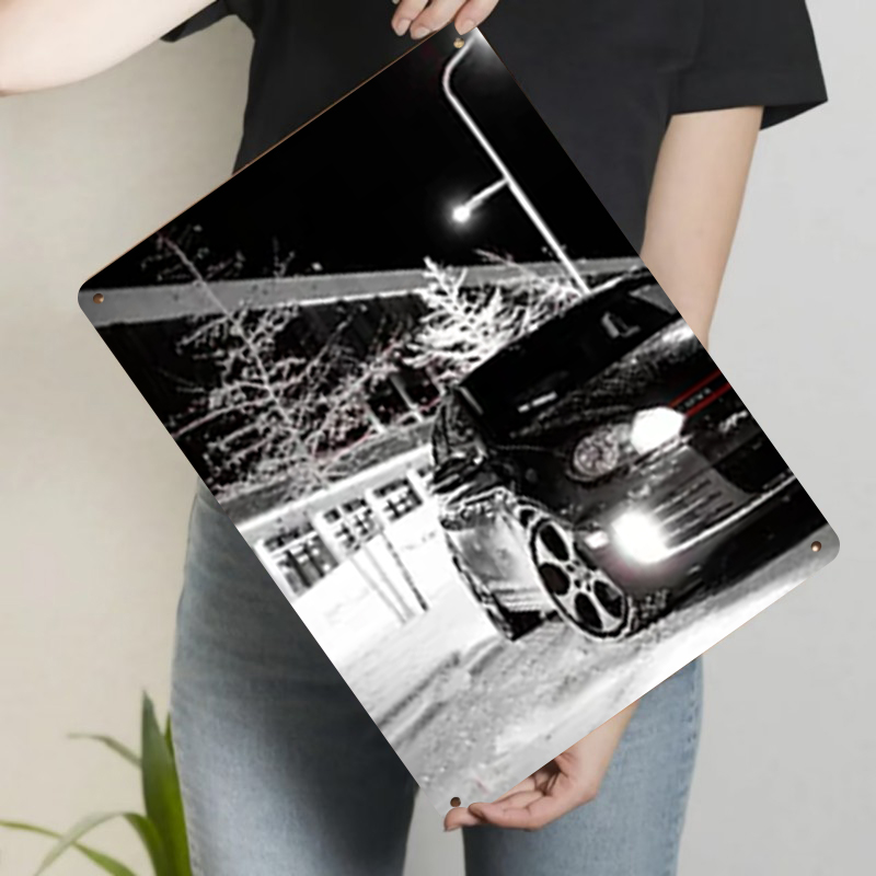 Winter Street Car Night View I - Art Craft Winter recension och pris