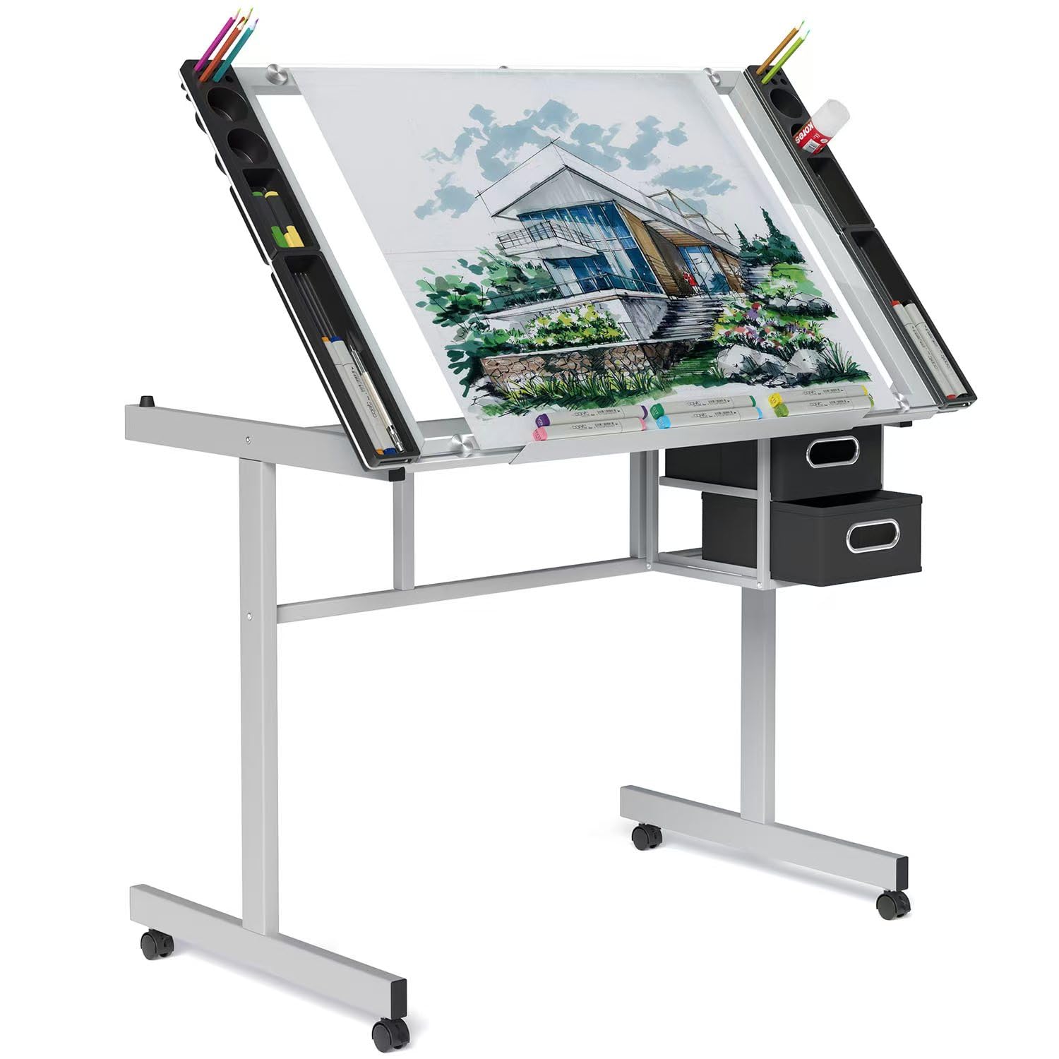 Adjustable Drafting Table with - Art Craft Usa recension och pris