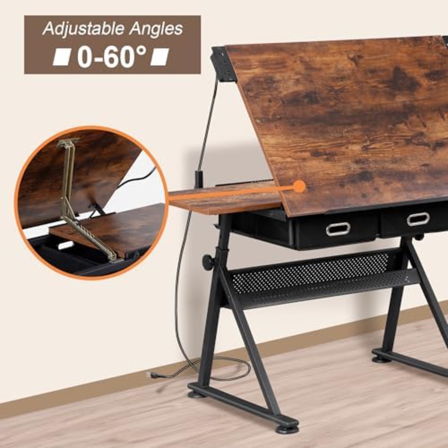 Adjustable Drafting Table with - Art Craft Usa recension och pris