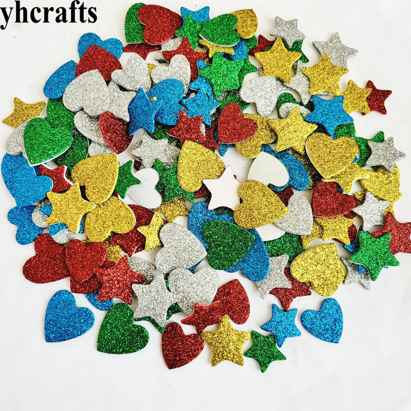 150PCS/LOT.Glitter star and he - Art Craft Kindergarten recension och pris