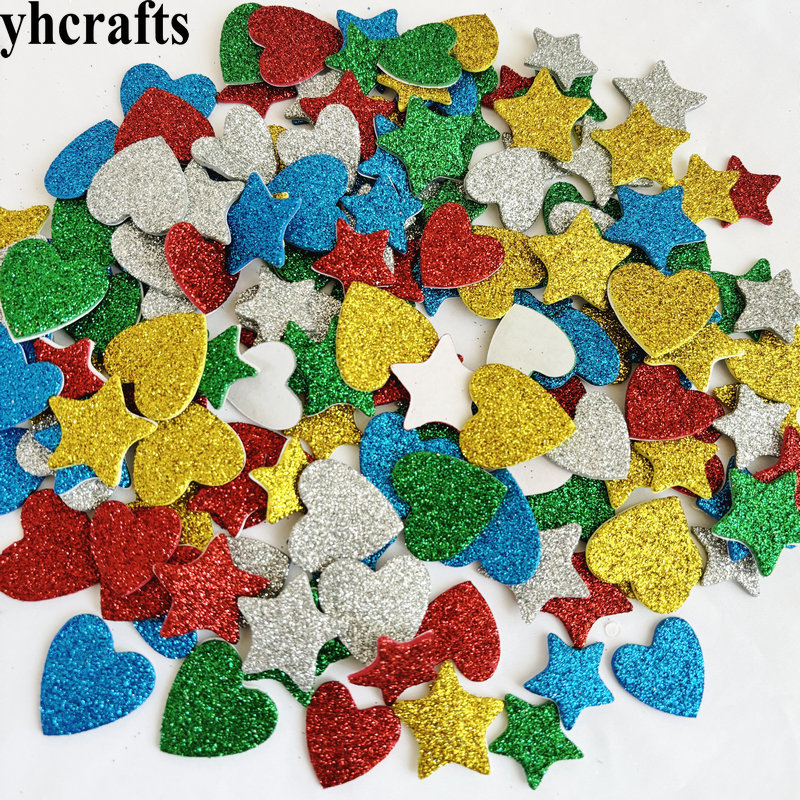 150PCS/LOT.Glitter star and he - Art Craft Kindergarten recension och pris