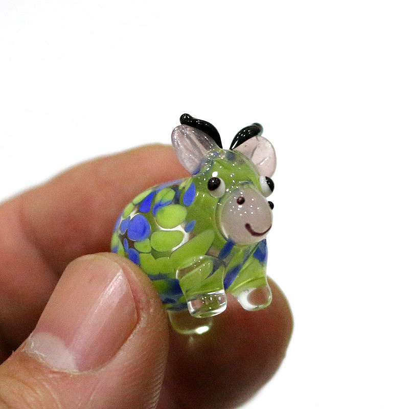 Cute Ox Glass Crafts Fairy Gar - Art Craft New Year recension och pris
