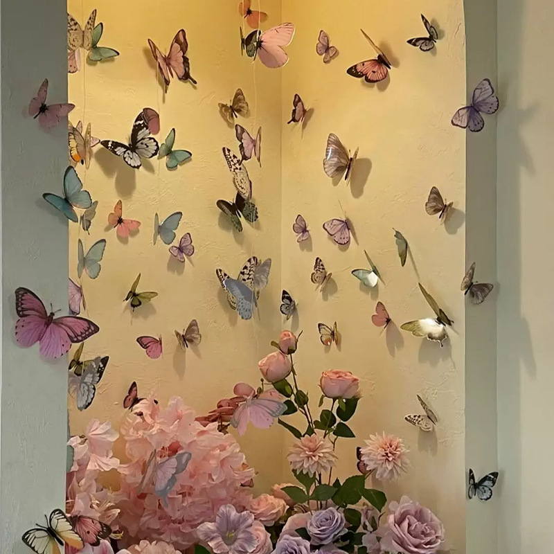12pcs 3D Butterfly Wall Sticke - Art Craft New Year recension och pris