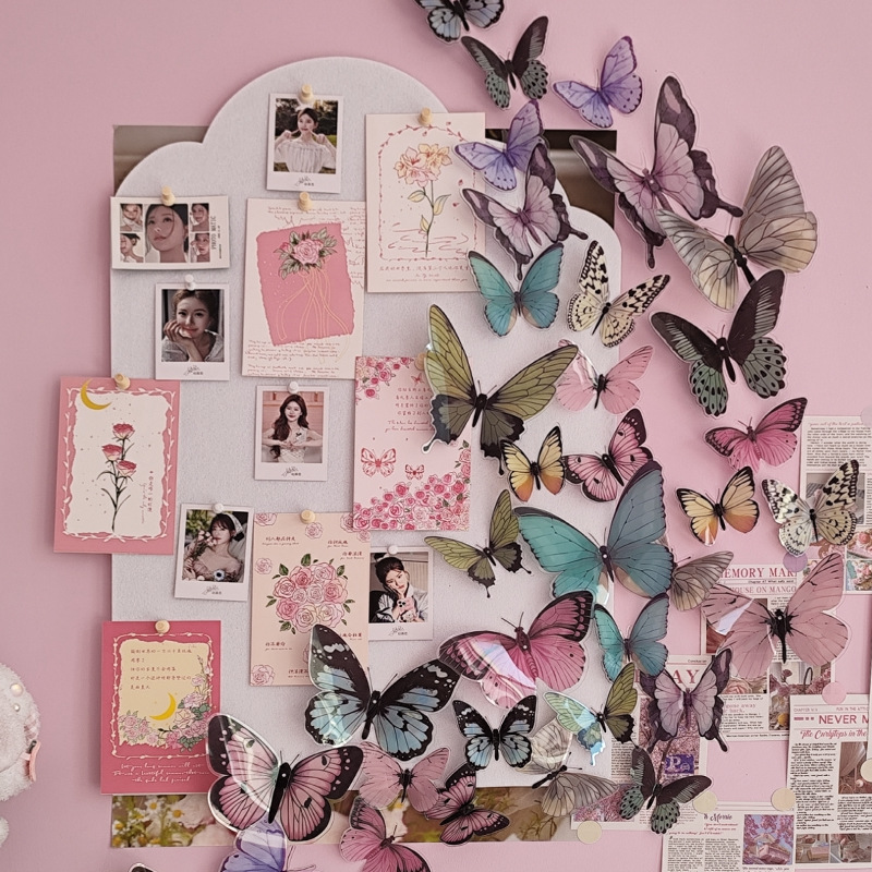 12pcs 3D Butterfly Wall Sticke - Art Craft New Year recension och pris