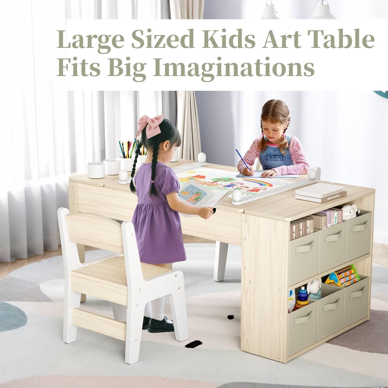 3 in 1 Kids Art Table and Chai - School Of Art X Craft recension och pris