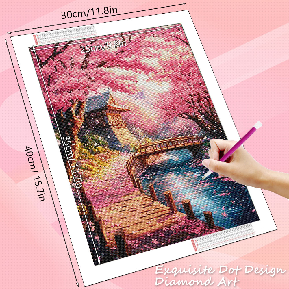HUACAN Diamond Art House Lands - Art Craft Hobbies recension och pris