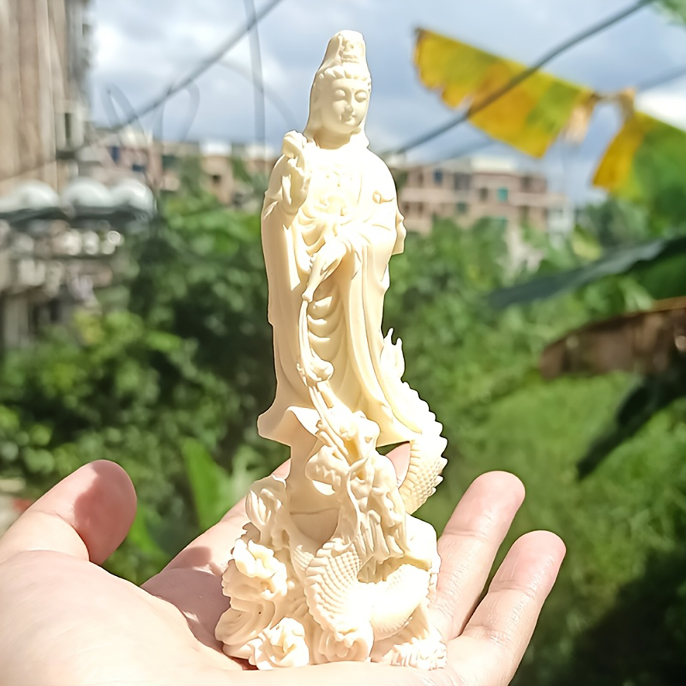 Resin Guanyin Buddha Statue Ch - Art Craft New Year recension och pris
