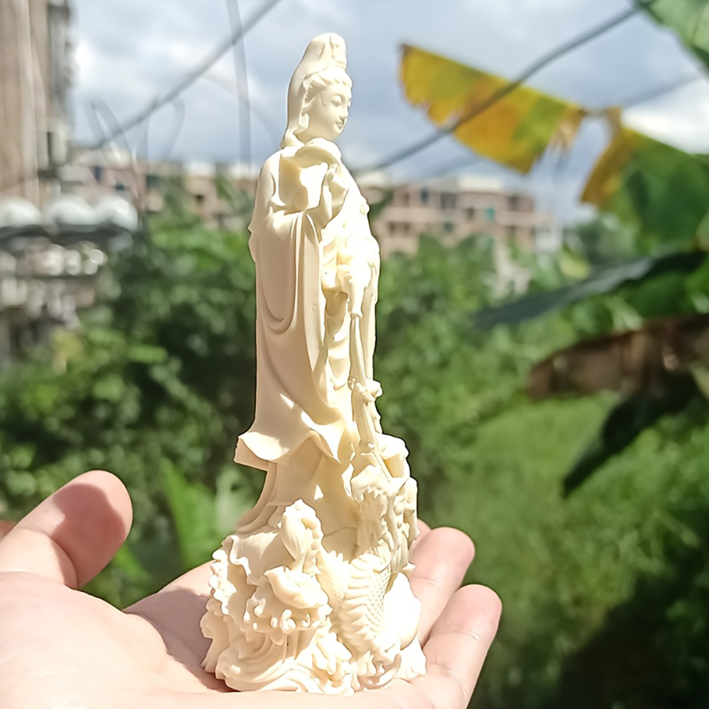 Resin Guanyin Buddha Statue Ch - Art Craft New Year recension och pris