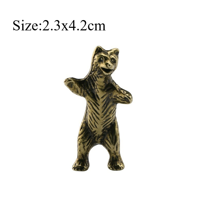 1 PC Brass Bear Ornament Creat - Art Craft New Year recension och pris
