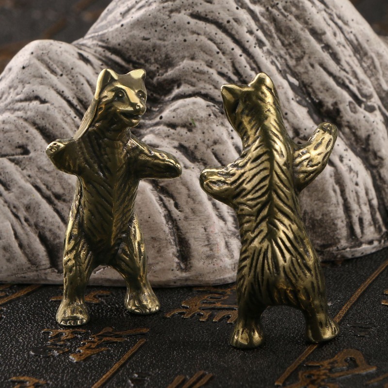 1 PC Brass Bear Ornament Creat - Art Craft New Year recension och pris