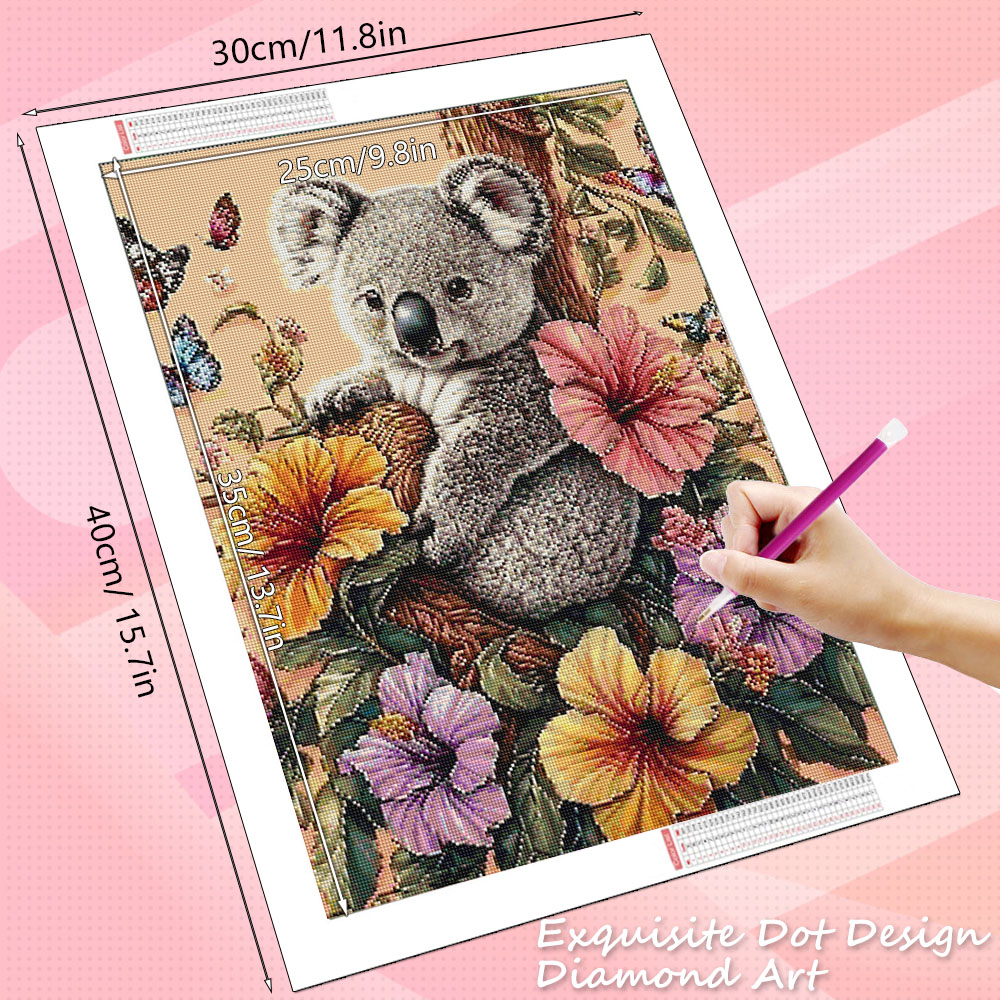 HUACAN Diamond Art Koala Anima - Art Craft Hobbies recension och pris